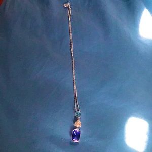 Blue gem necklace